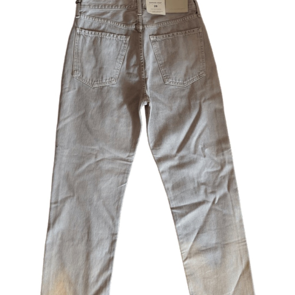Citizens of Humanity Gray Daphne Crop Jeans